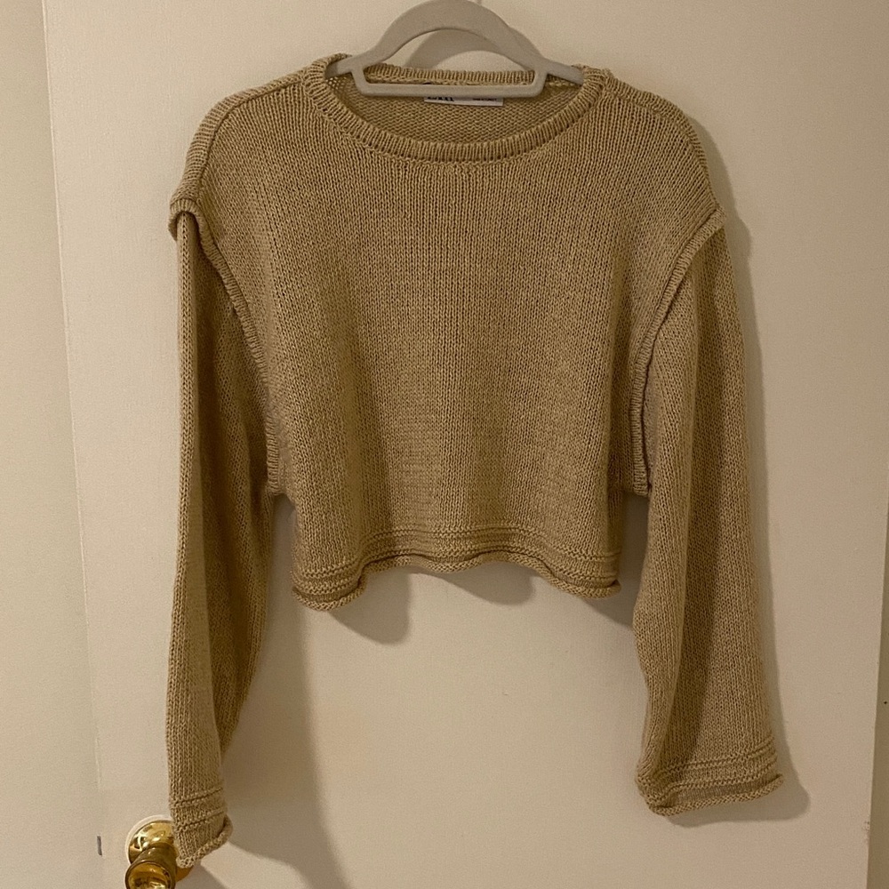 Zara Knit Cropped Sweater
